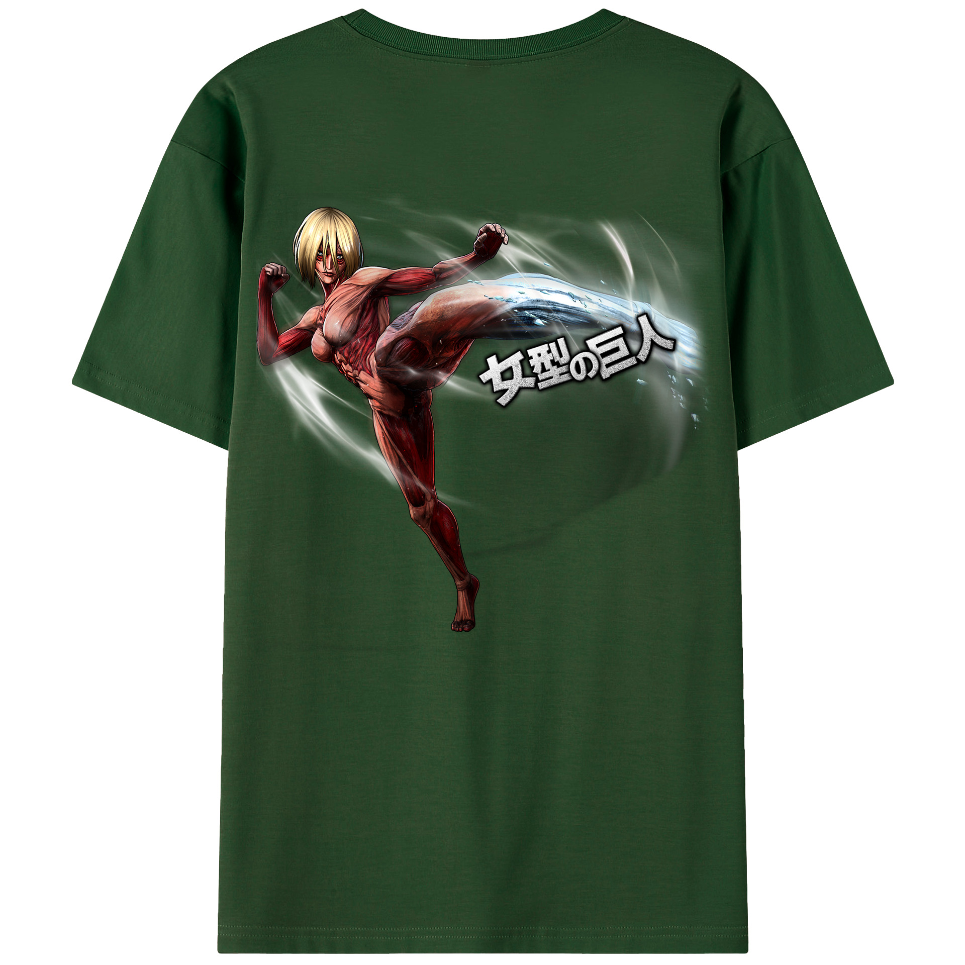 （画像用） 進撃の巨人 Attack on Titan 綿100％半袖Tシャツ（背面プリント）
